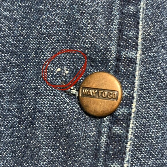 Way To Go Womens VTG Embroidered Denim Jacket XL Farm Bears Teacher Whimsical - Picture 9 of 10